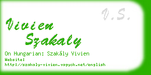vivien szakaly business card