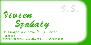 vivien szakaly business card